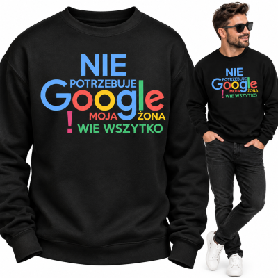 BLUZA  ŚMIESZNA  GOOGLE ŻONA